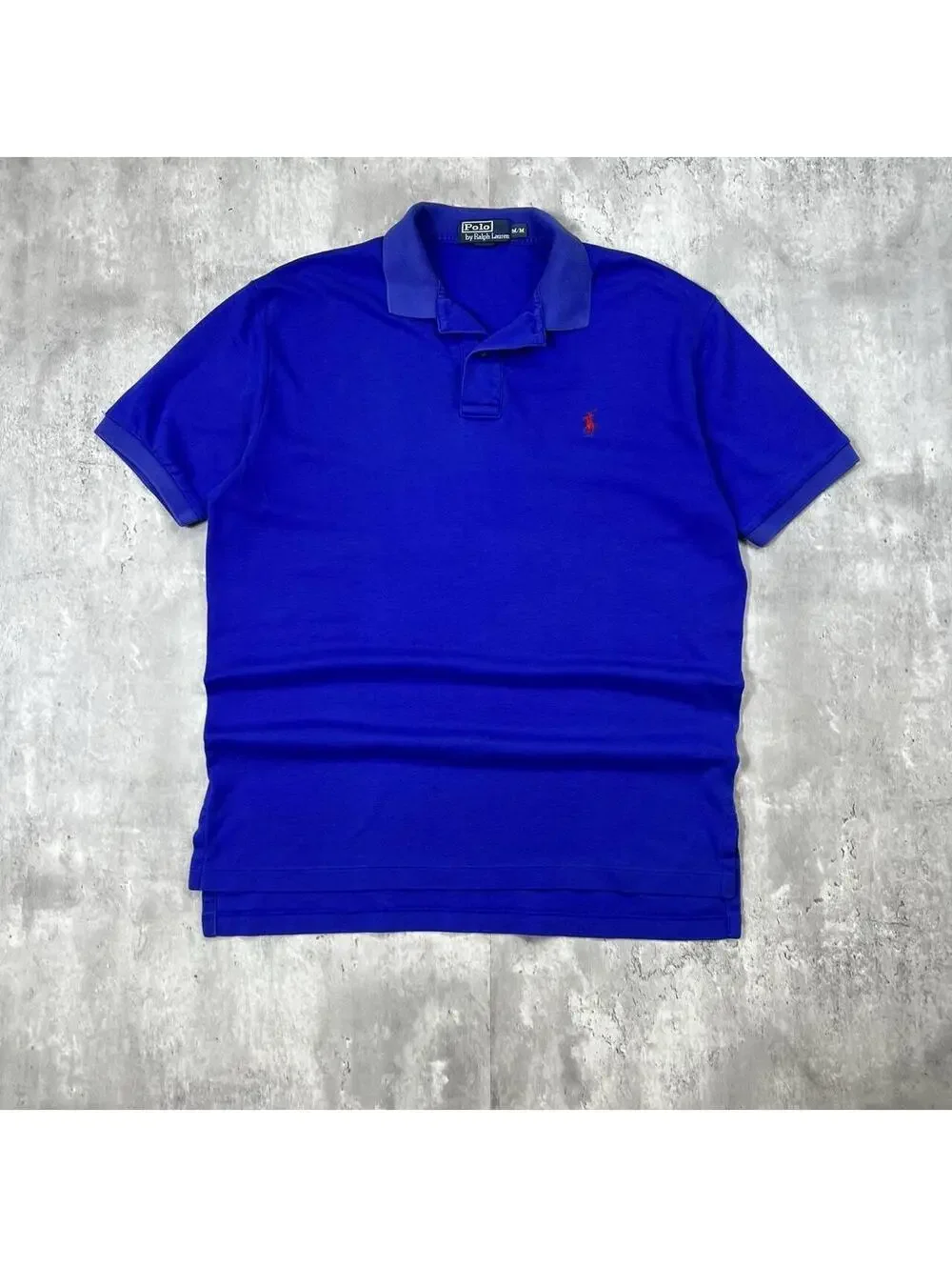 Vintage Polo Ralph Lauren Polo Shirt Blue Red Pony